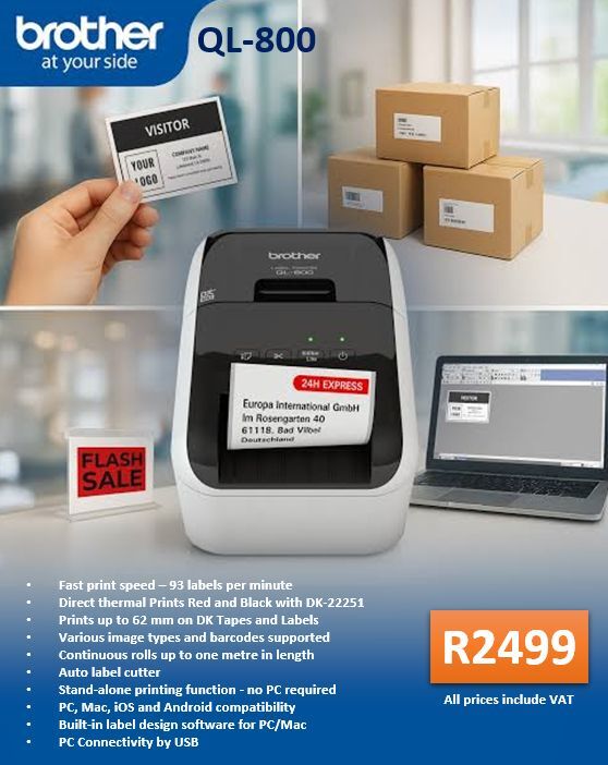 Broher QL800 Label Promotion