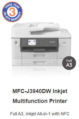 MFC-J3940DW Inkjet Multifunction Printer MFC-J3940DW Inkjet Multifunction Printer