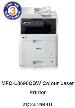 Brother MFC-L8690CDW Colour Laser printer Brother MFC-L8690CDW Colour Laser printer